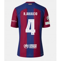 Barcelona Ronald Araujo #4 Replica Home Shirt Ladies 2023-24 Short Sleeve